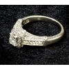 Image 7 : Gorgeous Sz 7.25 14K WG Ladies Diamond Ring 3.5mm x 5mm Main Stone - 55+Total Diamonds 4.6 Grams