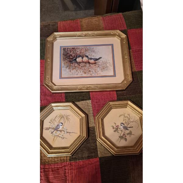 Louisville Home Pickup - 3 Pcs - Framed Art Prints As Shown - See Pics - All Very Good Condition