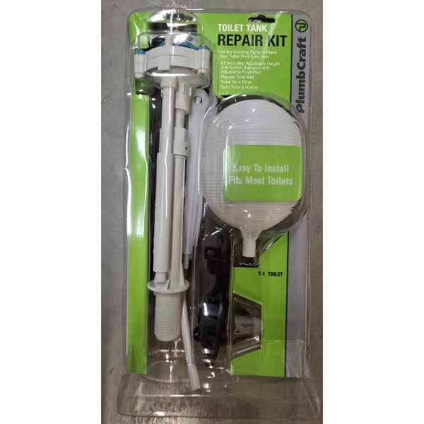 Plumb Craft New Toilet Tank Repair Kit- All The Parts You Need To Make Your Toilet Work Like New!