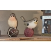 Image 4 : Louisville Home Pickup - 4 Pcs Total - Two Custom Painted Bird Houses With 2 Bird Figurines As Shown