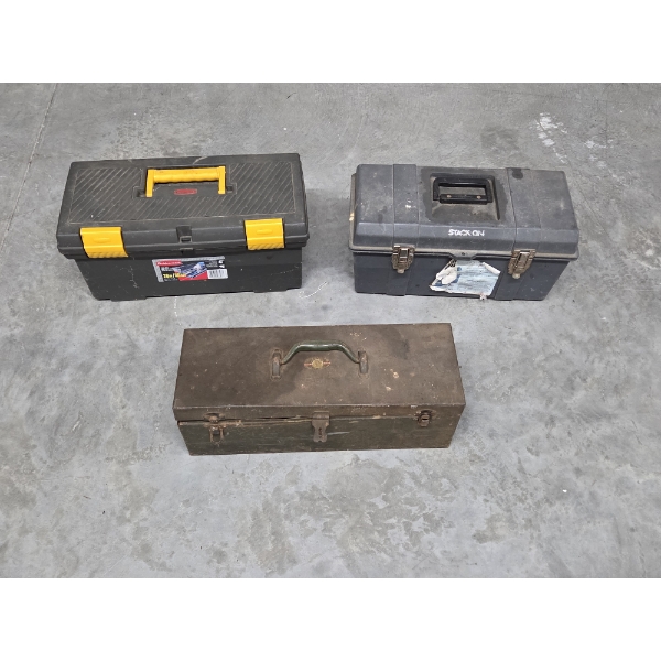 Three 20'' Toolboxes With Contents -No Shipping Available 