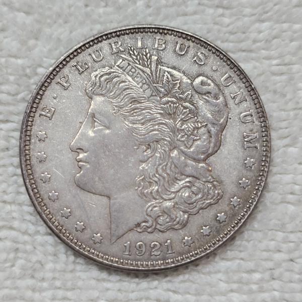 1921 Morgan 90% Silver Dollar FV: $1.00