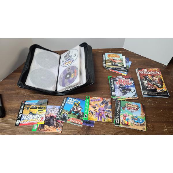 Case Of (30) PS2 Games & Game Pamphlets 