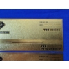 Image 4 : x2 TRB System Membership Trump Patriot Gold Foil Collectible Checks