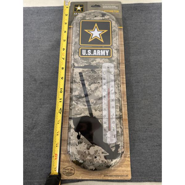 U.S. Army Metal Thermometer 17"x5" - Brand New In The Package