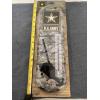 Image 1 : U.S. Army Metal Thermometer 17"x5" - Brand New In The Package