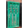 Image 2 : Vintage Polly No 8 German Drafting Tool Set, Fury 1/4" Drill & New Oak Floor Register Flush Mount