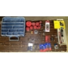 Image 1 : Assorted Drill Bits, Screw Bits, Hole Saws and More with Rubbermaid Drill and Drill Bit Case