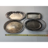 Image 12 : Nice Assortment of Silverplated Serving Trays and Baskets TW: 11.8lbs