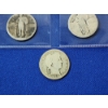 Image 4 : x5 Assorted Old U.S. Silver Quarters: 1892, 1899, 1908 Barber & Unknown Year Standing Liberty