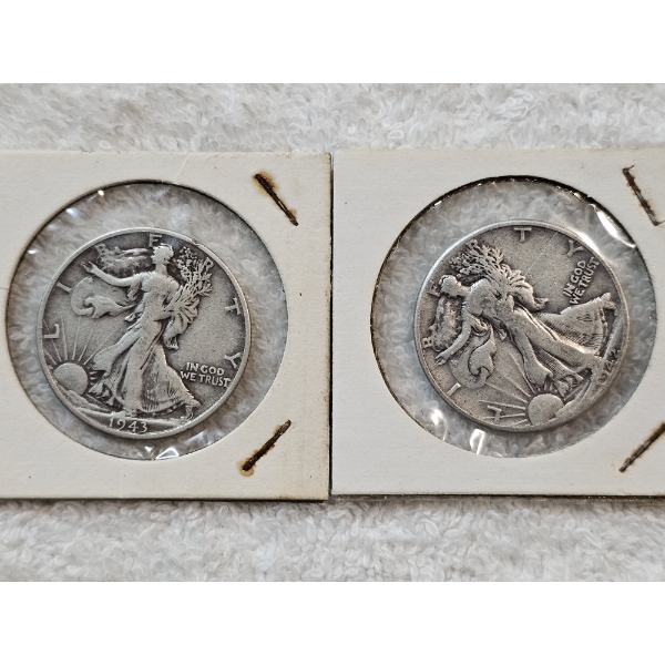 90% Silver United States Half-Dollar Assortment (Walking Liberty) - AFV: $1.00