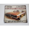 Image 1 : Dodge Charger Collectible Metal Sign 15x12in