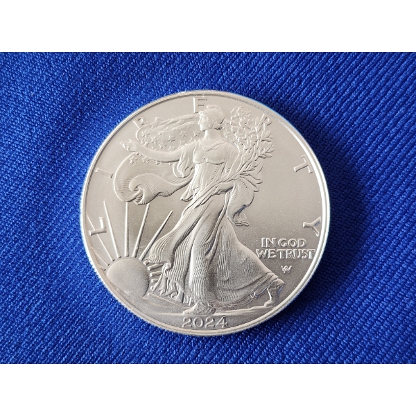 2024 Silver American Eagle $1 Coin - 1 oz .999 Fine Silver
