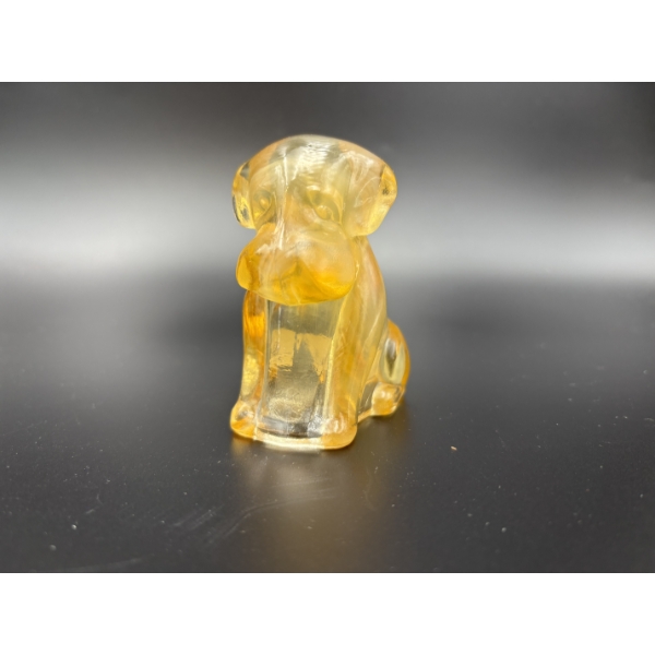 Degenhart Dogs - Peach Opal- Adorable Glass Dog Figurine - ~2.5 inches 