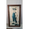 Image 2 : Assorted Framed Art Including Farmer Boy Print, Foil Print & Hand Painted Piece