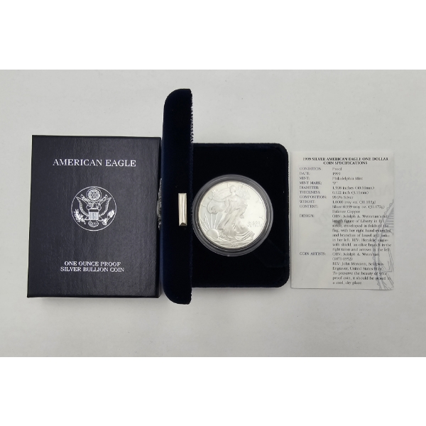 1999 "P" One Dollar Silver American Eagle Proof