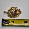 Image 4 : Art Nouveau Style Vintage 14K Yellow Gold Pendant - TW: 7.9g
