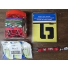 Image 1 : Lot of Heavy Duty Stencils, 5 Packs of 3 Keyring Tags and 24 Maryland Terps Carabiner Key Chains
