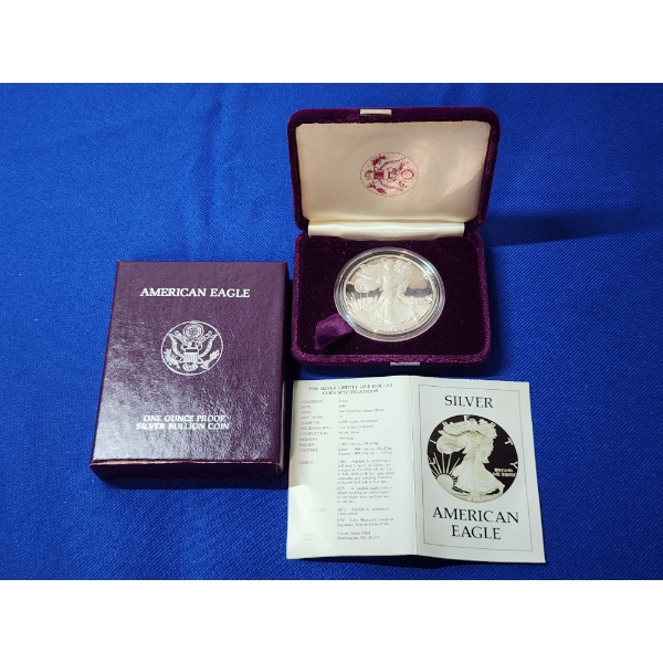 1986- S American Eagle Liberty $1 1oz .999 Fine Silver Coin Proof - First Year of Issue!