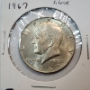 Image 2 : Two United States 1967 40% Silver Kennedy Half Dollars 