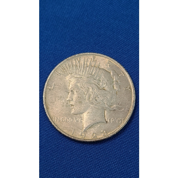 1923 90% Silver Peace Dollar