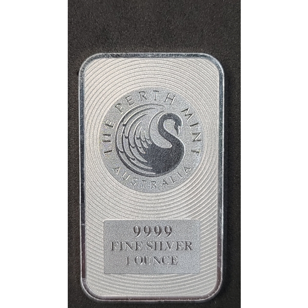 Perth Mint Kangaroo .9999 Fine 1 Troy Ounce Silver Bullion Bar