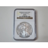 Image 1 : NGC MS70 2015-W Burnished Silver Eagle 1 oz .999 Fine Silver