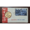 Image 1 : US COINS -  UNITED STATES MINT 1973 BICENTENNIAL COMMEMORATIVE MEDAL & FIRST DAY COVER