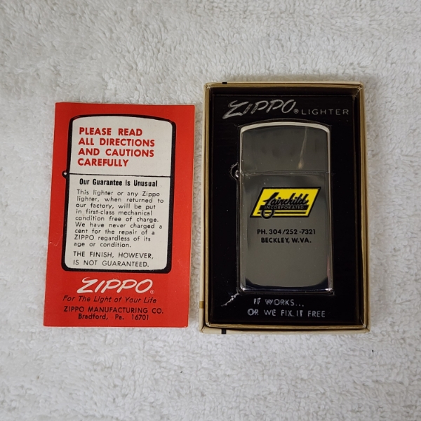 Fairchild Incorporated New in the Box ZIPPO Lighter ~ Vintage Advertising Piece!