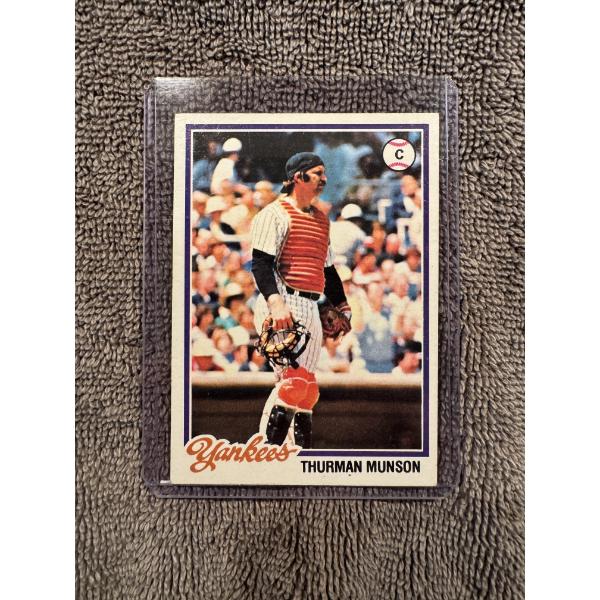1978 Topps Thurman Munson #60 Baseball Card - Outstanding Condition