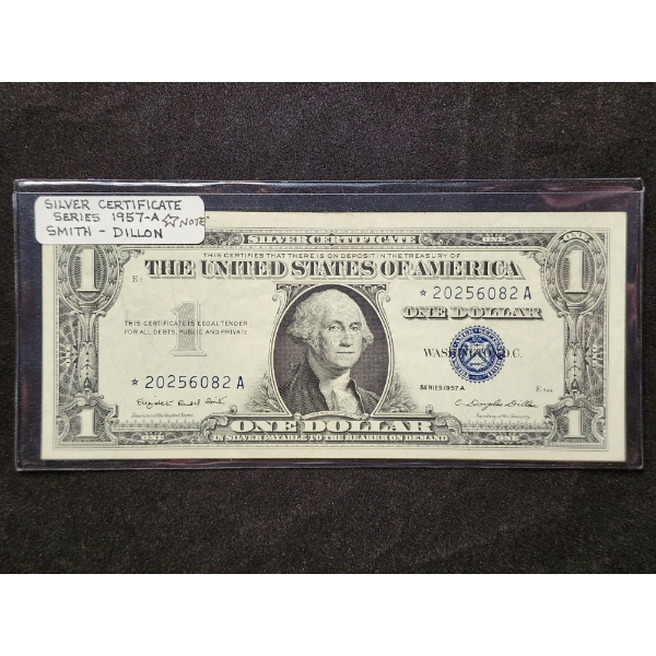 1957A $1 Silver Certificate Star Note Smith Dillon Signed - Ft. "2025" in Serial Number - 