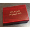Image 2 : Brand New Full Deck Of 24k 999 Gold Foil Playing Cards Including The Jokers & Special Mahogany Case