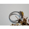 Image 7 : Gold-Tone Sterling Silver Jewelry: Opal Ring, 6 Pairs of Stud Earrings - Total Weight: 8.5g