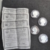 Image 1 : (4) 2004 Silver Clad Buffalo Proofs - 10,000 Limited Edition