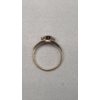 Image 4 : Women's 14K Yellow Gold Ring With Amethyst & Diamonds - Size 7 - Weight: 2.4g