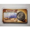 Image 1 : 1921 United Stated Morgan 90% Silver Dollar with Wagon Trains Information Display