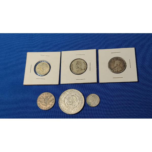 Assorted Foreign Silver Coins Including 1926 Austrian 1 Shilling Silver Coin