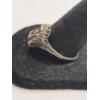 Image 2 : Women's 10K White Gold Bypass Pave Ring With Diamonds - Size 9 - Weight: 2.7g
