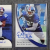Image 4 : Three Upper Deck AUTOGRAPHED New York Giants Rookie Authentics Football Trading Cards Ft. NUMBERED!