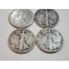 Image 3 : (4) 90% Silver Walking Liberty Half Dollars Face Value $2.00