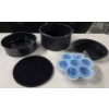 Image 1 : 4 Piece Set of Air Fryer Pans - Egg Holder, Deep Pan, Shallow Pan and Springform Pan