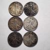 Image 1 : $3.00 Face Value in Assorted 90% Silver United States Walking Liberty Half Dollars 