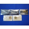 Image 1 : (3) Black Ruthenium Buffalo Nickels & (2) 24K Gold-Plated Bicentennial Quarters
