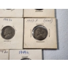 Image 7 : x18 Assorted Years/Mint Marks Wartime 35% Silver Nickels Including Display FV: $0.90