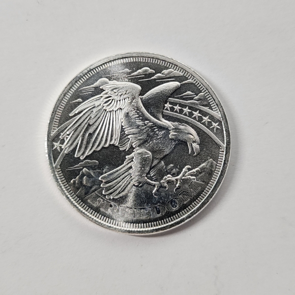 SD Bullion 1 Troy oz .999 Fine Silver Freedom American Eagle Round - Mint Condition