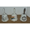 Image 4 : Collectible Porcelain & Glass 13 Pc Bell Collection - All In Perfect Condition - See Pics