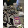 Image 3 : Storage Tote With Home Items Including Mirror, Cordless Phone, Candle Holders, Rubber Mats & More!