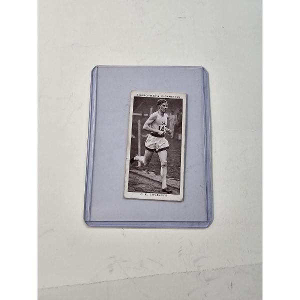 Vintage Churchman's Cigarette Card "Kings of Speed" J. E. Lovelock Series #46 - Mint Condition