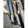 Image 3 : Lot of Vintage Skiing Items: 2 Sets of Skis & Ski Poles, 1 Pair of Boots