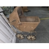 Image 4 : Vintage Wicker Childs Doll Carriage And Small Wicker Doll Chair